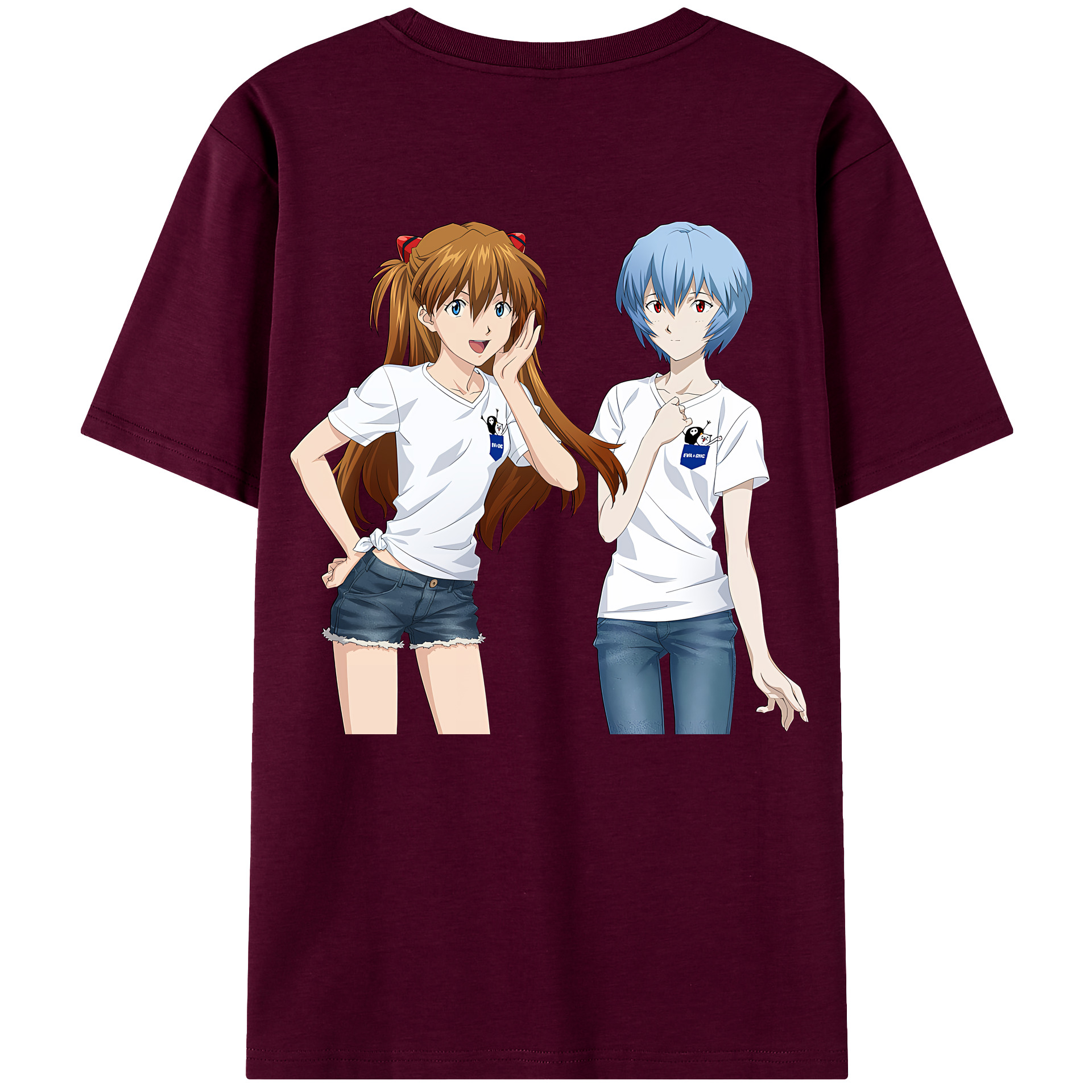 （画像用） EVA 新世紀エヴァンゲリオン レディース半袖Tシャツ(バックプリント)